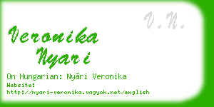 veronika nyari business card